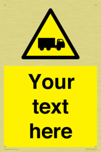 Custom Lorry Hazard Sign
